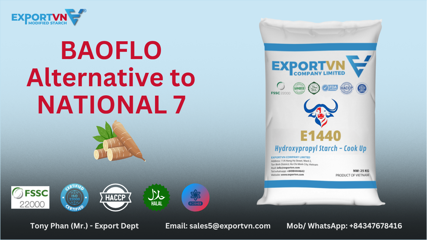 Modified Starch Alternative to NATIONAL 7 – BAOFLO