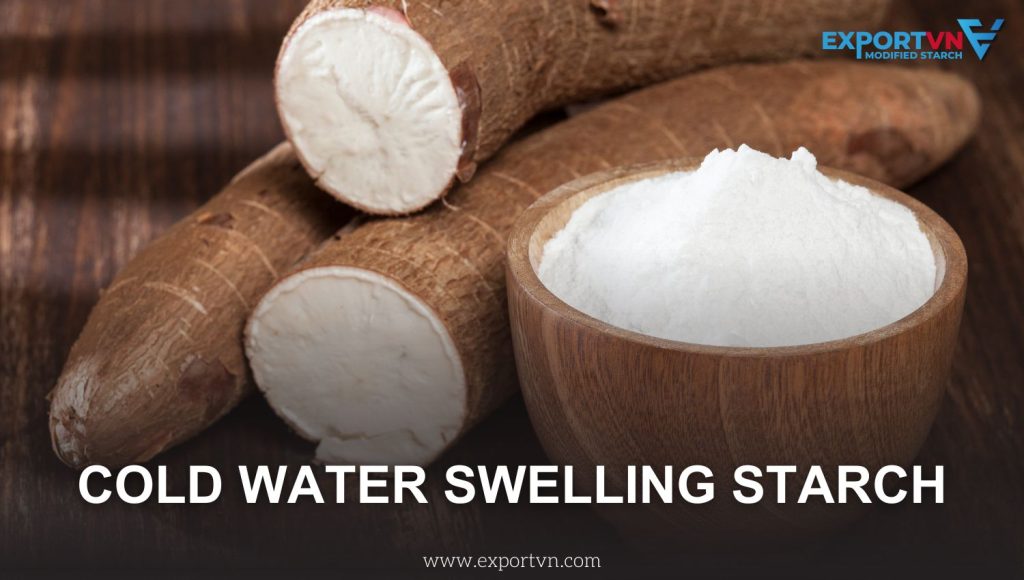 Cold water swelling starch