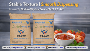 Modified Tapioca Starch E1422 & E1442 for Stable Ketchup Texture and Smooth Dispensing