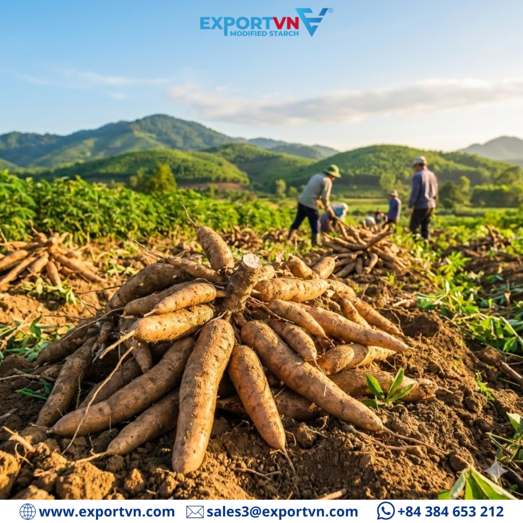 Harvesting Cassava