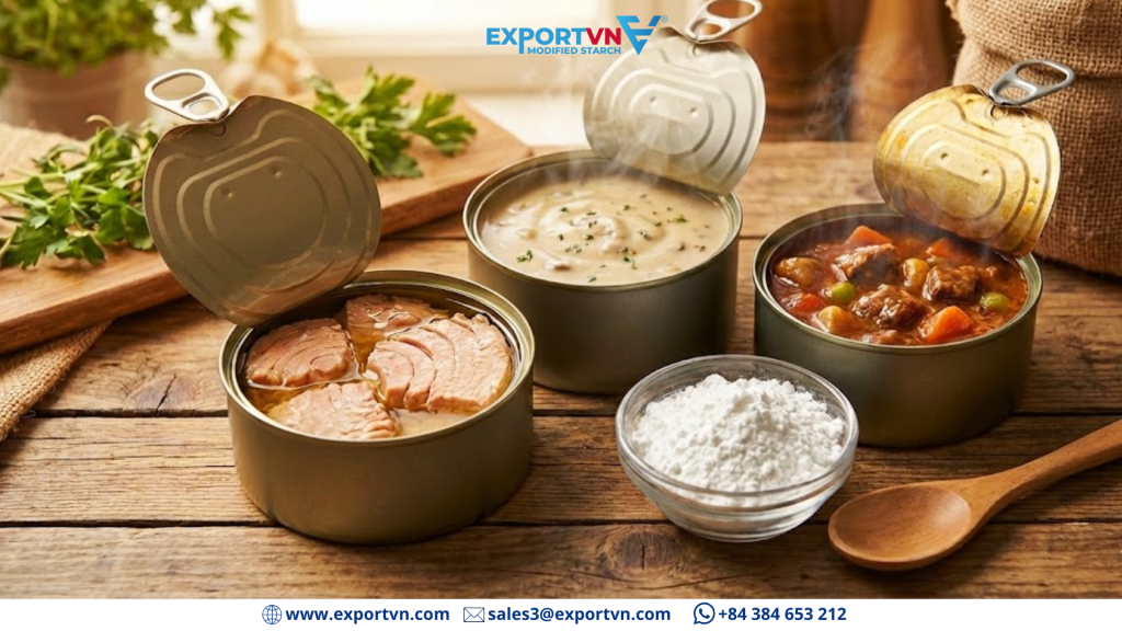 Corn and Tapioca Modified Starch in Canned Foods 