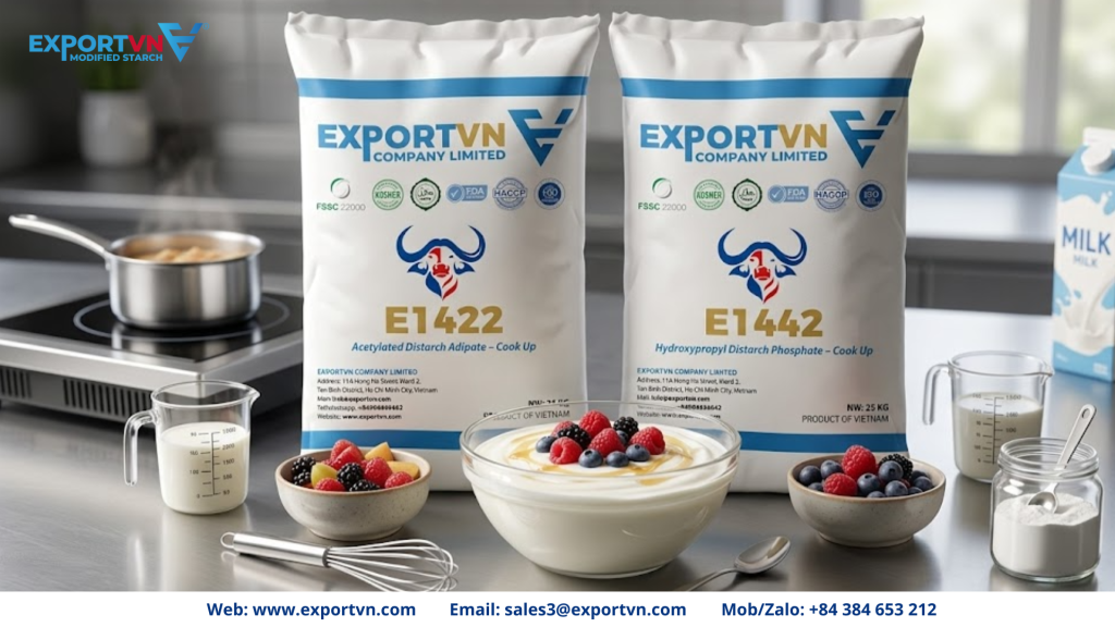 EXPORTVN Modified Tapioca Starch in producing yougurt