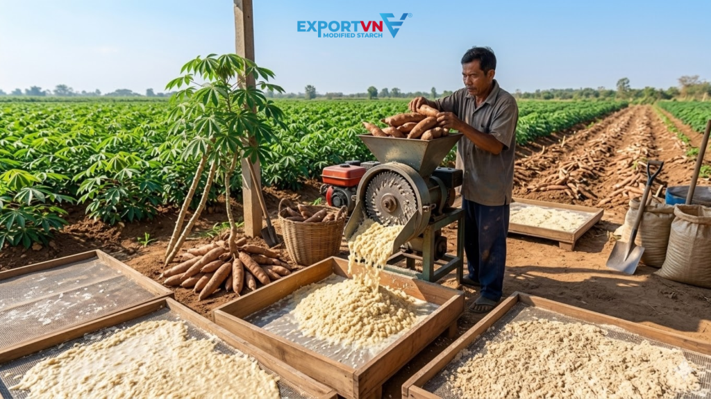 Milling the Cassava Root
