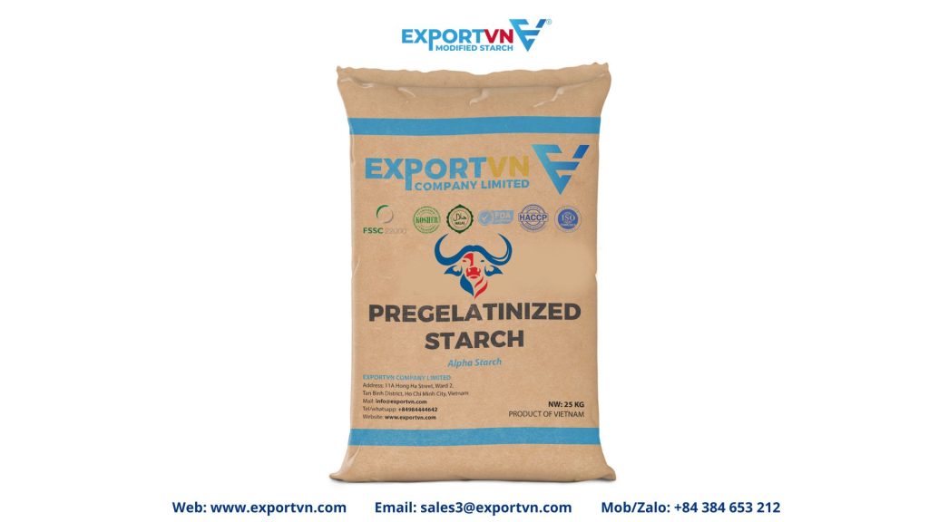 Paper Bags Pregelatinized Tapioca Starch from EXPORTVN 