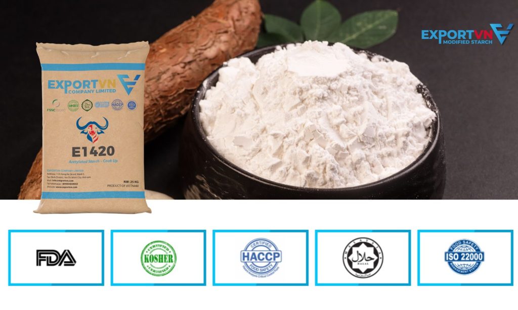 International certifications of EXPORTVN Modified Starch