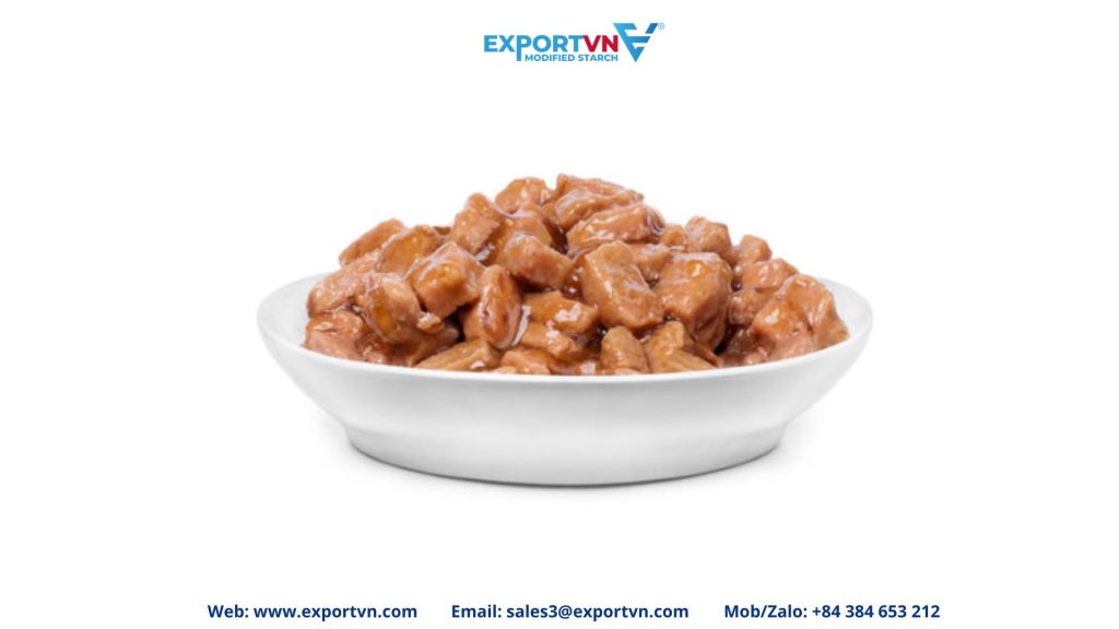 Wet Pet Foods made from Pregelatinized Tapioca Starch