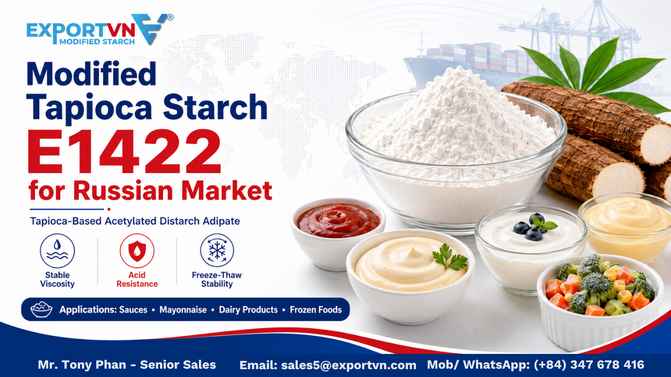 Modified Tapioca Starch E1422 for Russian Market