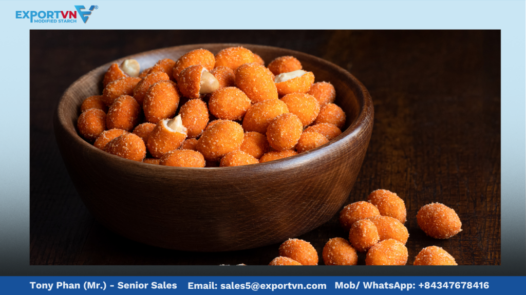 Alpha Starch for Coated Nuts and Snack Pellets