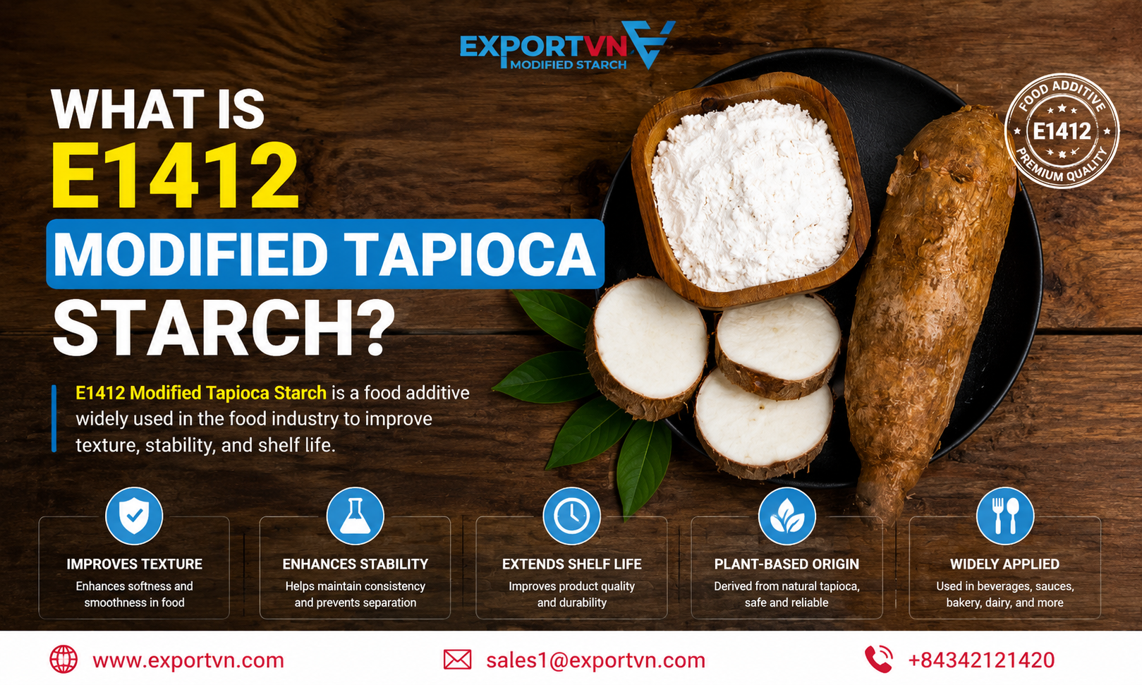 What is E1412 Modified Tapioca Starch