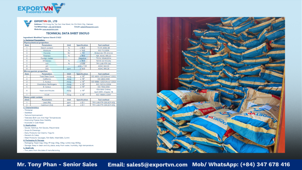 Specification of Acetylated Distarch Adipate (INS 1422)