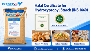 Halal Certificate for Hydroxypropyl Starch (INS 1440)