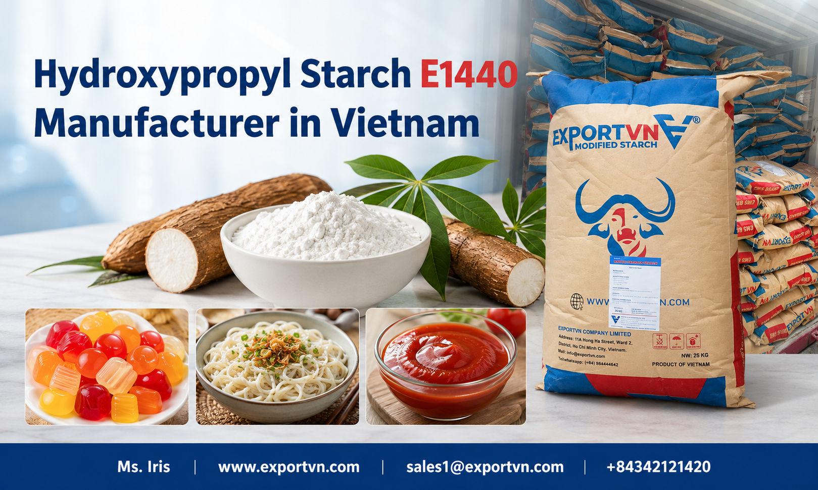 Hydroxypropyl Starch E1440 Manufacturer in Vietnam