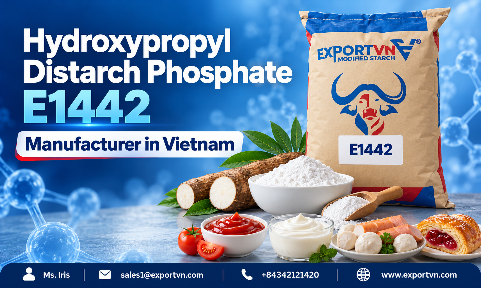 Hydroxypropyl Distarch Phosphate E1442 Manufacturer in Vietnam