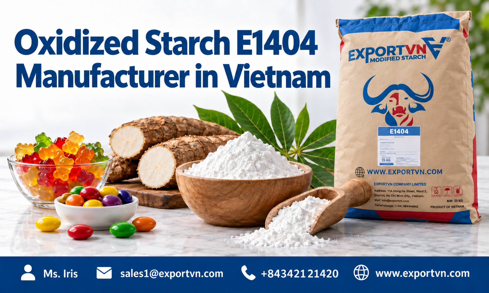 Oxidized Starch E1404 Manufacturer in Vietnam